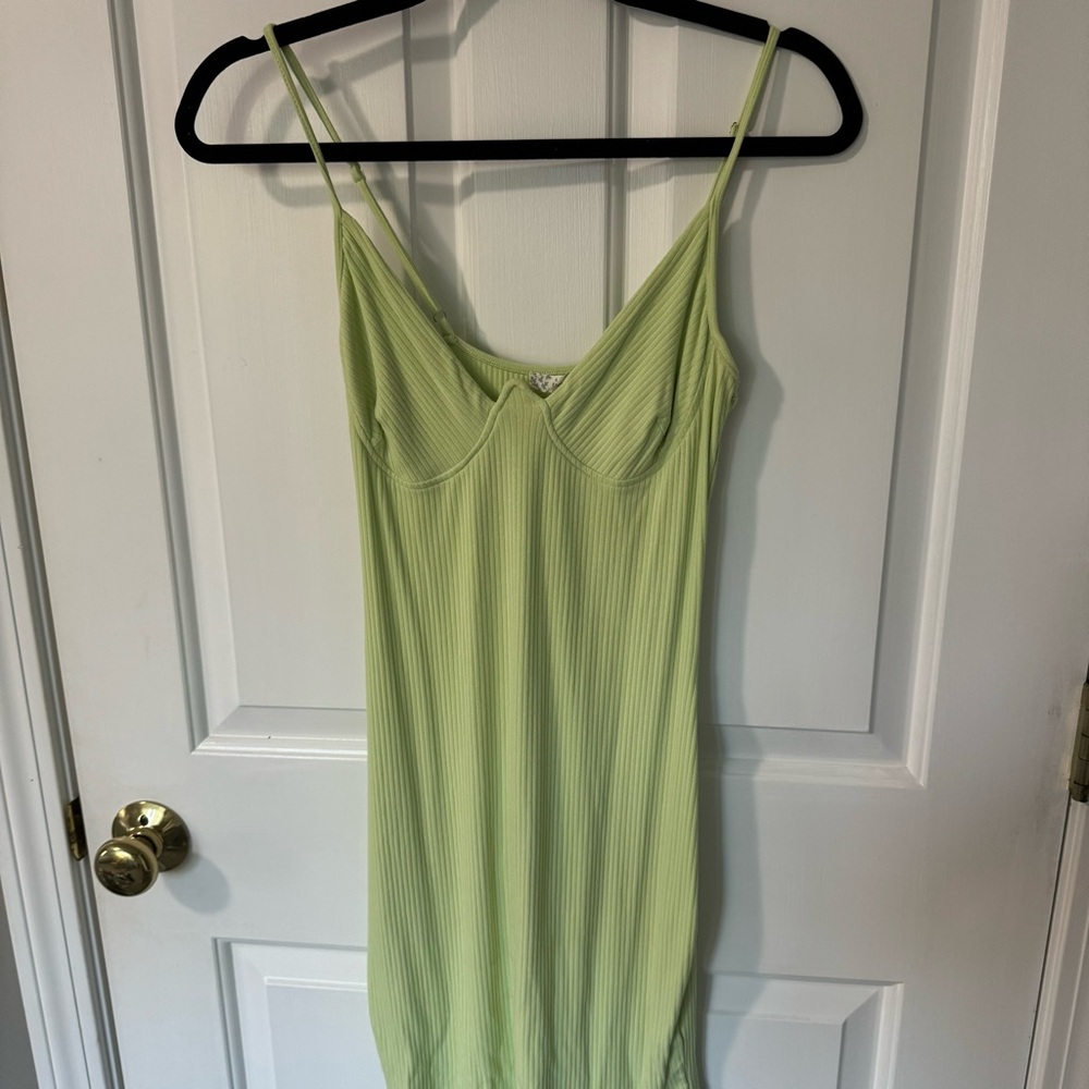 Lime Green Mini Dress